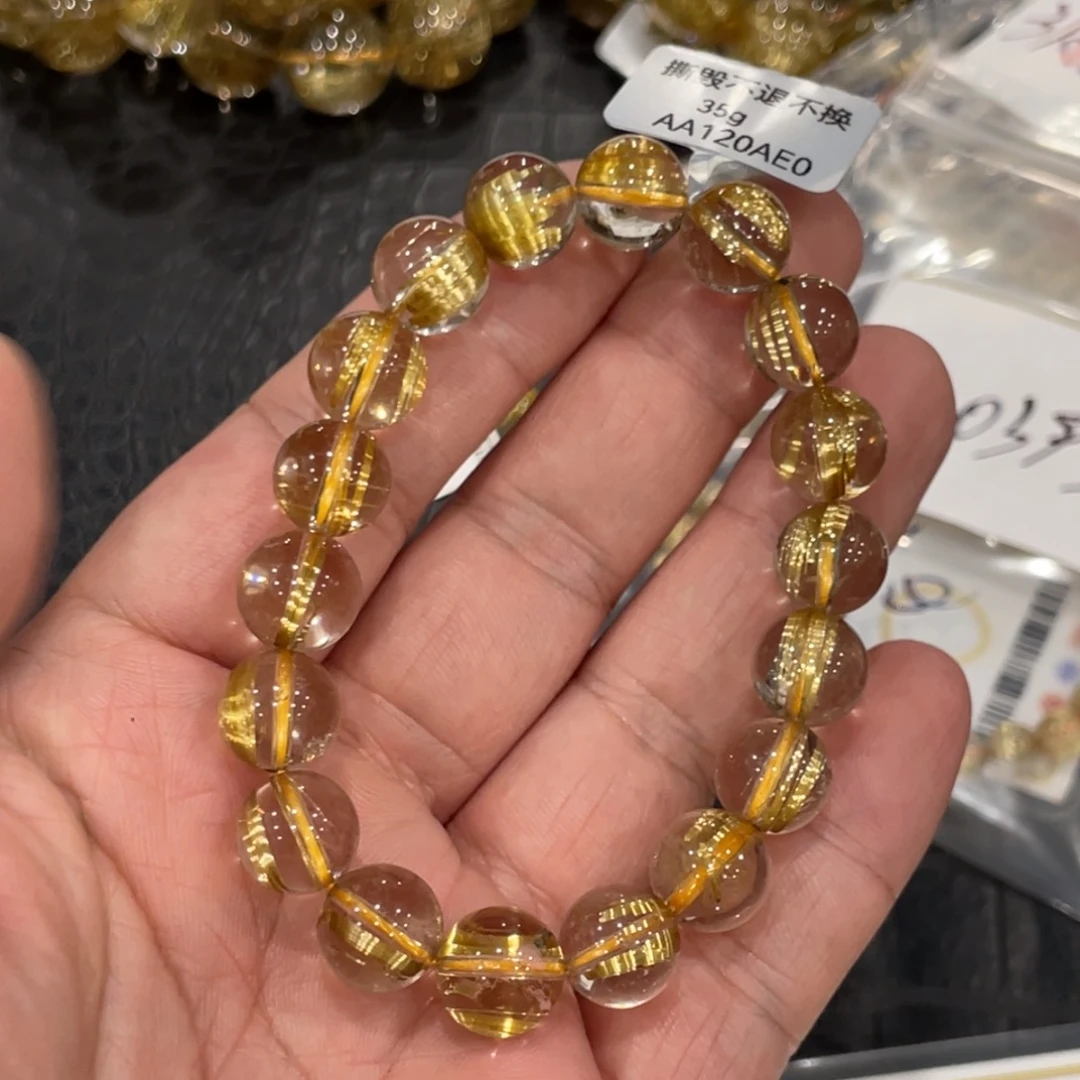 水晶手链未镶嵌aaa0378钛晶