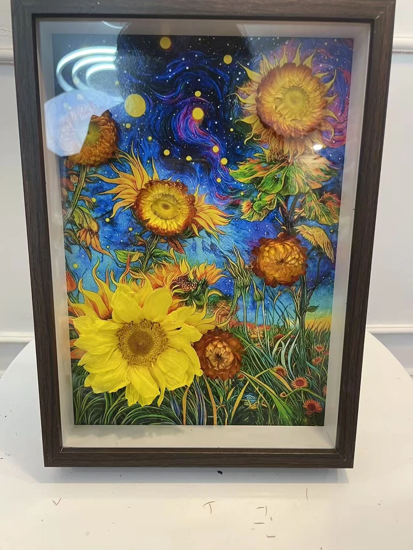 【向阳而生】永生花摆件精美相框装饰