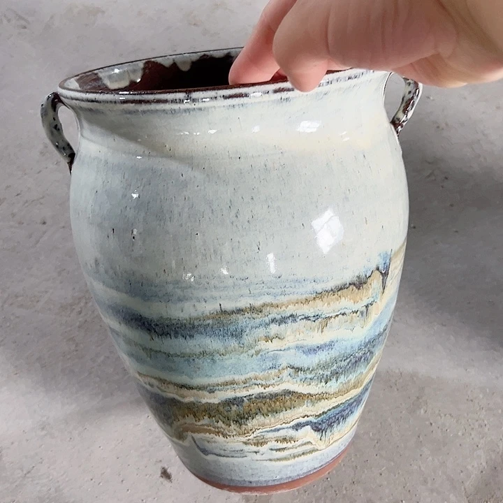 紫砂花盆高26口20