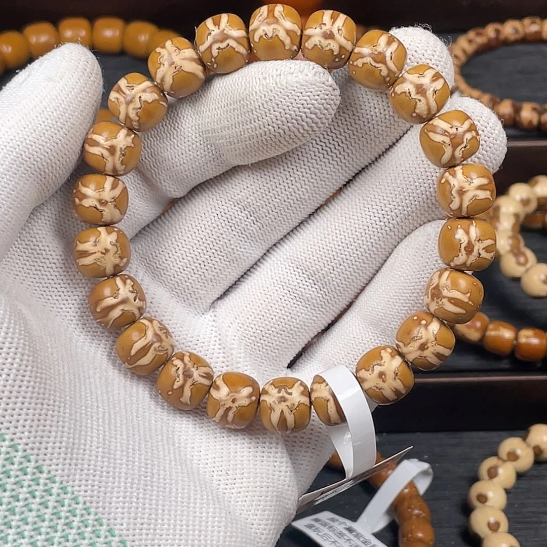 紫金鼠手串霖10.8实心鬼脸lgz