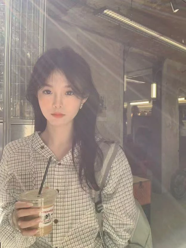 HUGS@US1006 韩系百搭格子衬衫 3-5