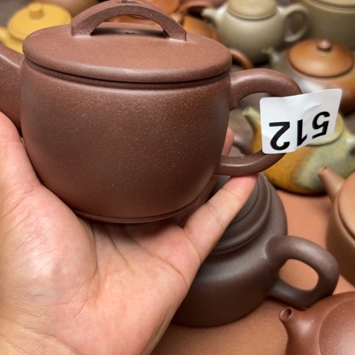 紫砂茶壶紫泥半手工370cc左右