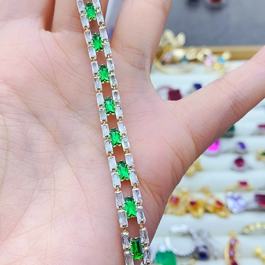 未镶嵌手链祖母绿