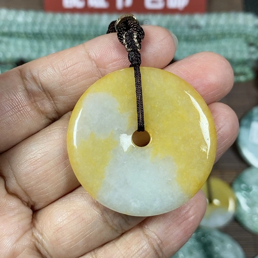 【闪购商品】翡翠颈饰未镶嵌玉吊坠翡翠玉平安扣