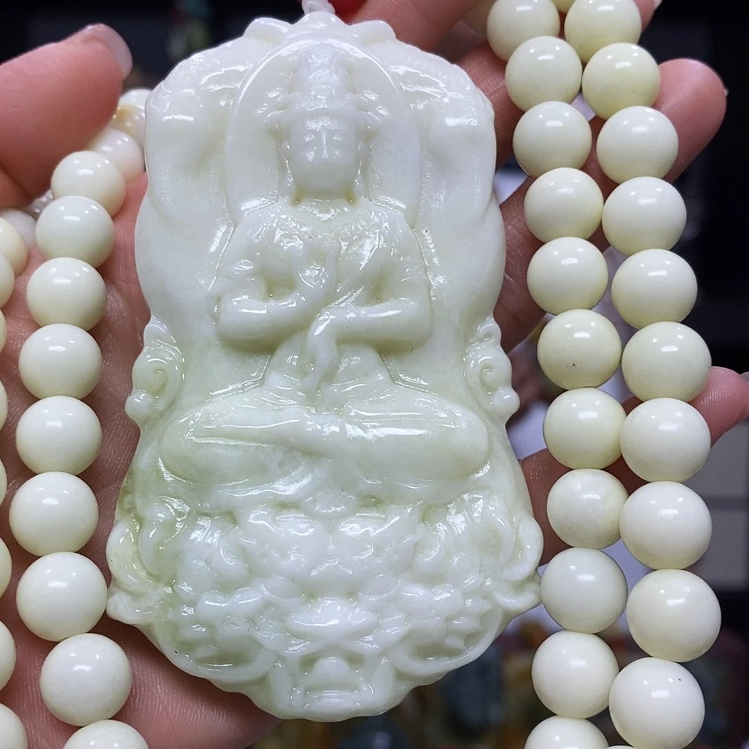 未镶嵌岫玉挂件吊坠