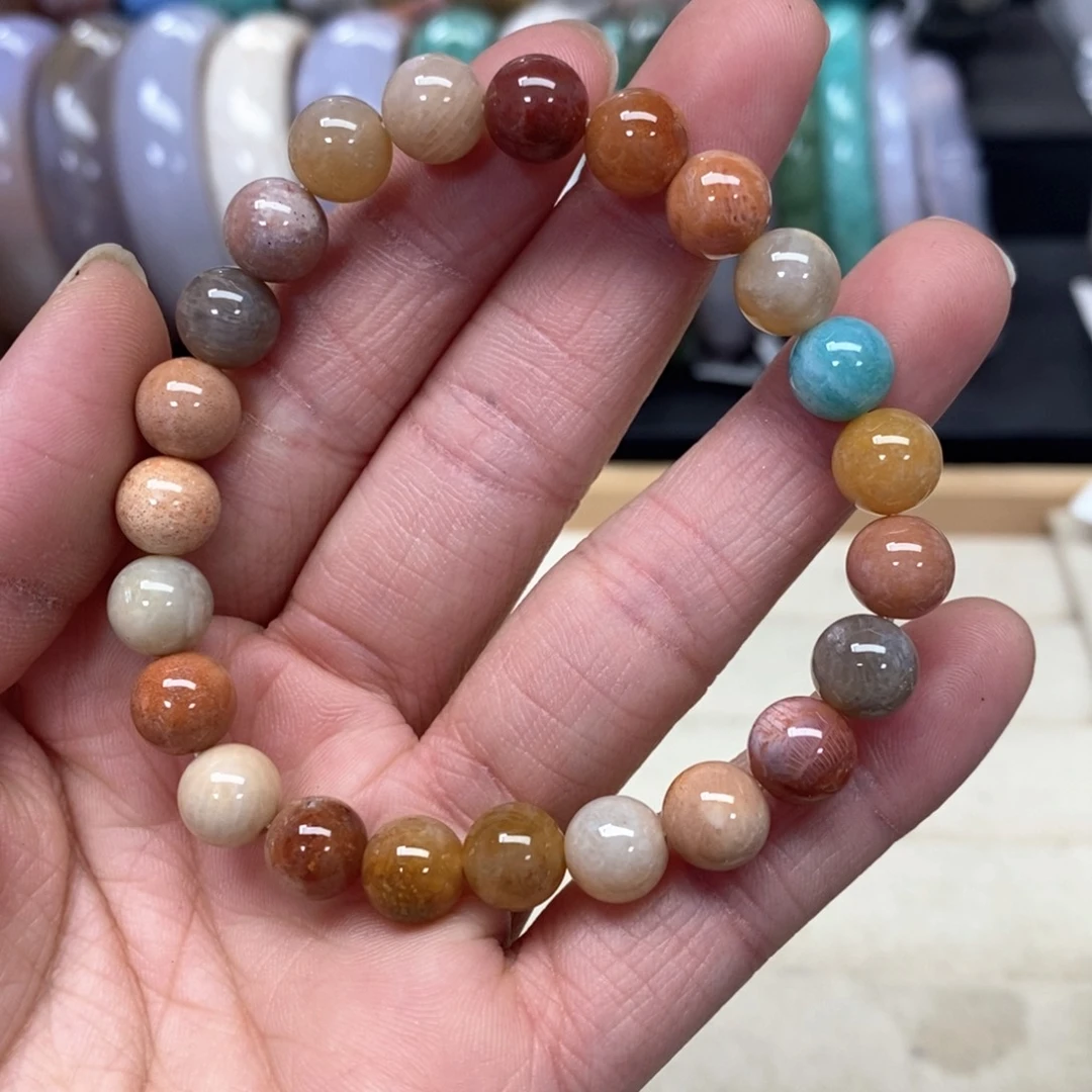 硅化珊瑚（珊瑚玉）手链未镶嵌026