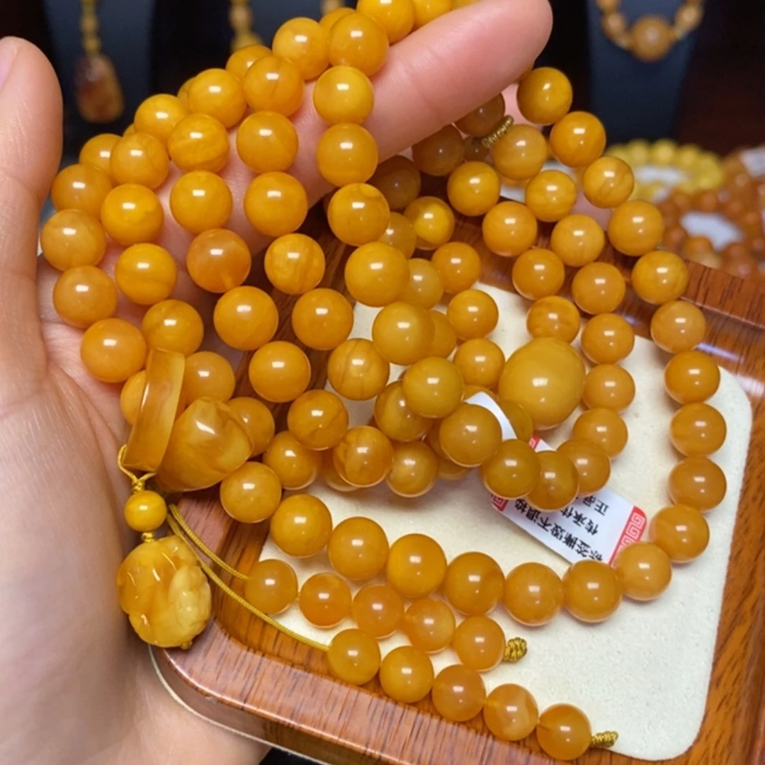 【闪购商品】蜜蜡颈饰未镶嵌落*项链