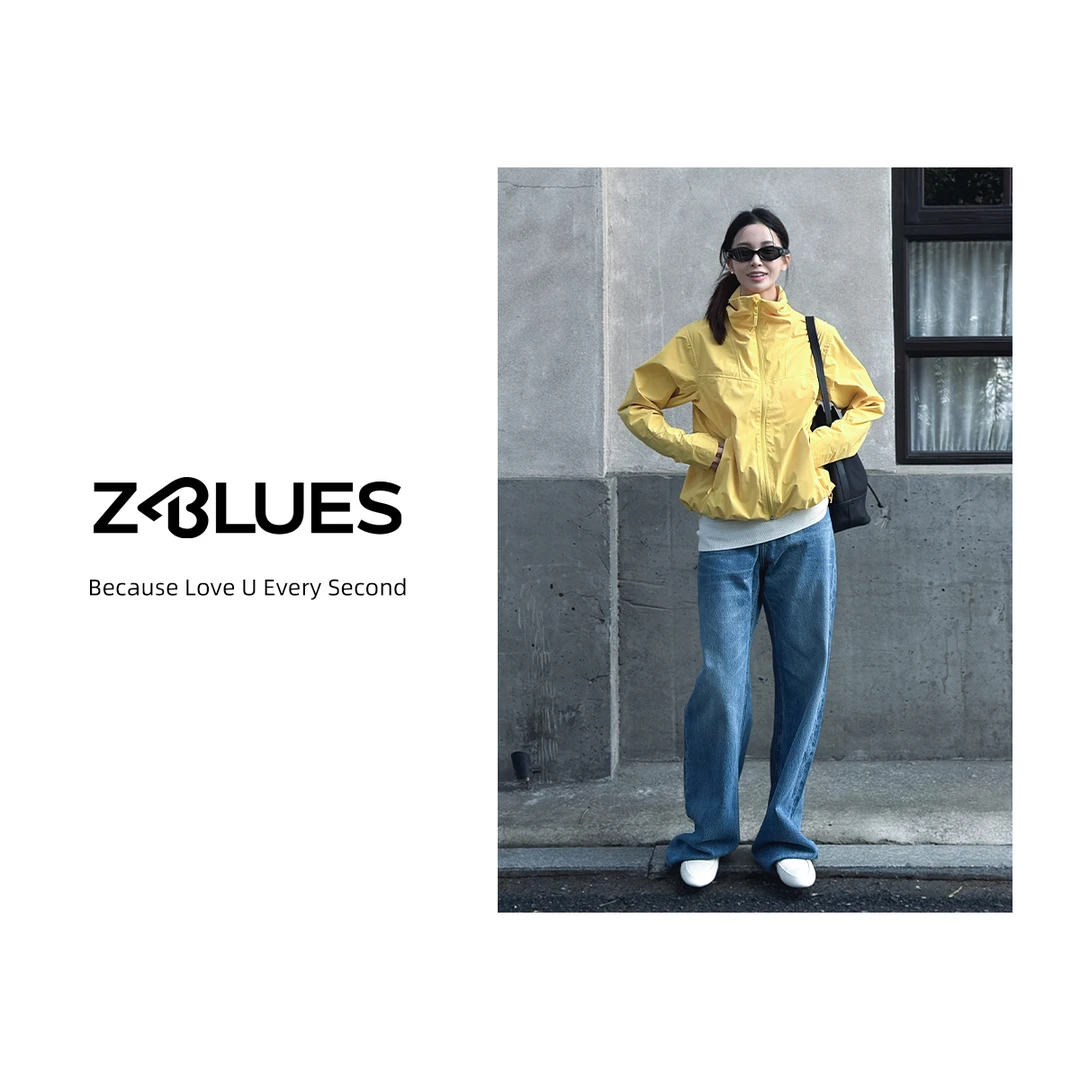 Z.blues【户外漫旅人】开春女立领通勤宽松版时尚运动外套YZYDX0091