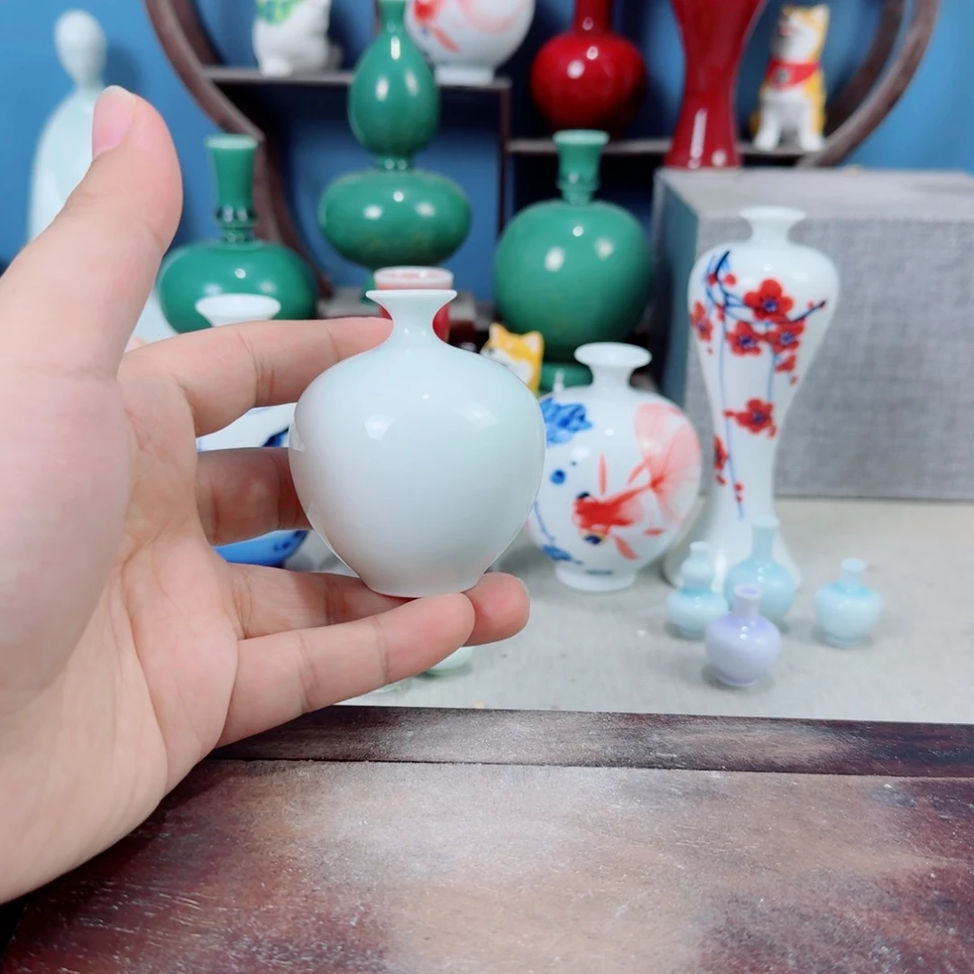 陶瓷手工小花器摆件