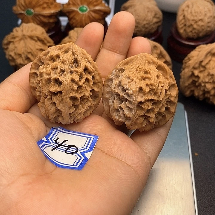 迟***X文玩核桃把件40野牛