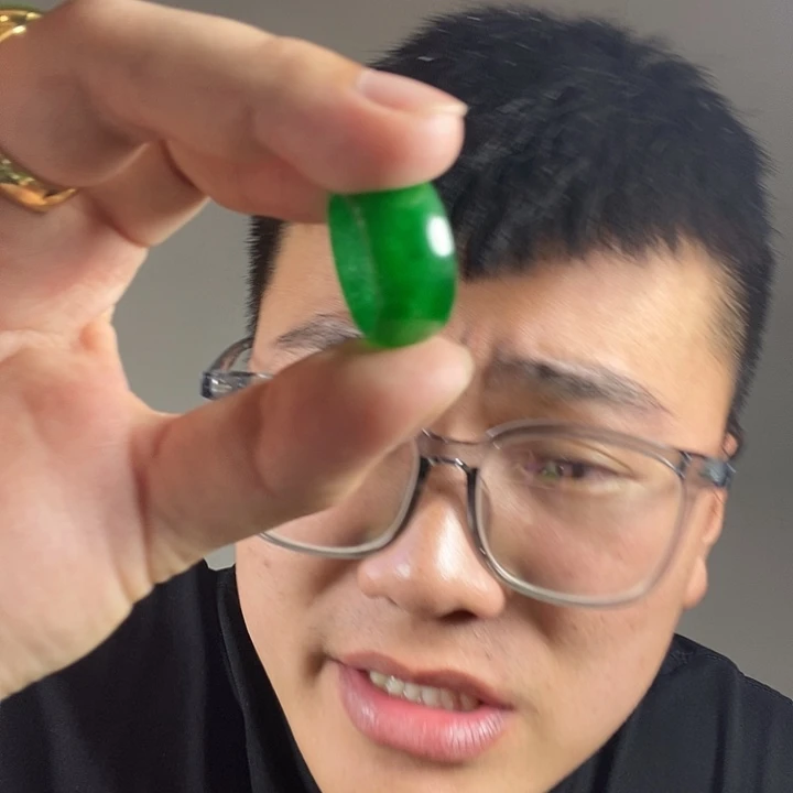未镶嵌戒指翡翠高端时尚主播推荐扳指