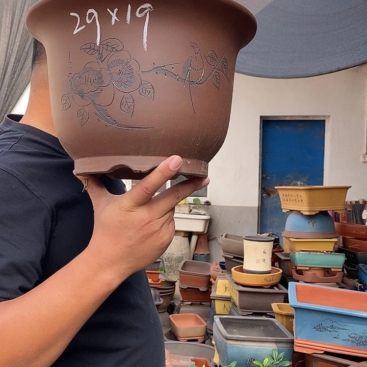 紫砂花盆紫砂花盆