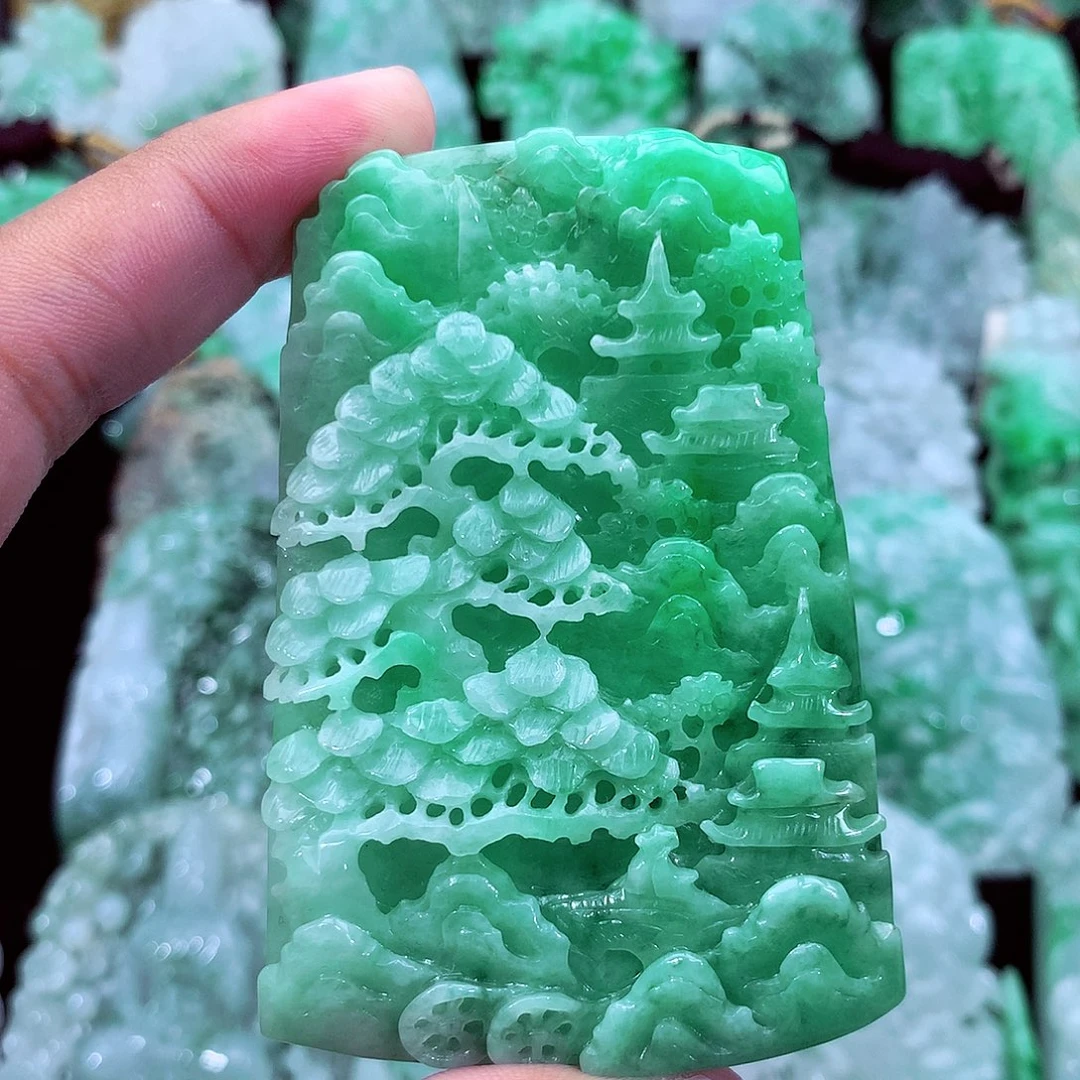 翡翠未镶嵌吊坠(不含链)