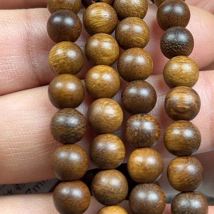 沉香手串白棋蜜结老料