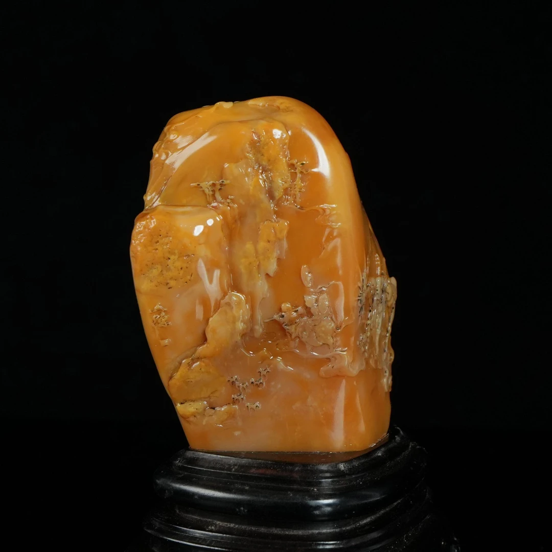 B6859寿山田黄石 人勤春来早摆件 58*35*67mm211.6g