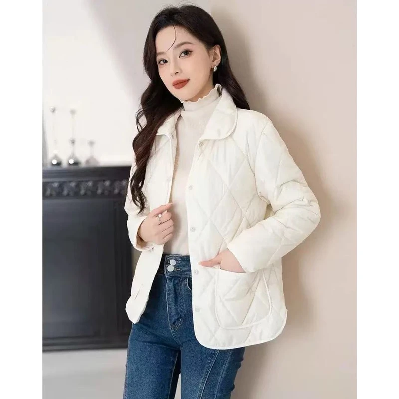 0277  JH春季新款轻奢高级感女式棉衣小个子休闲百搭外套