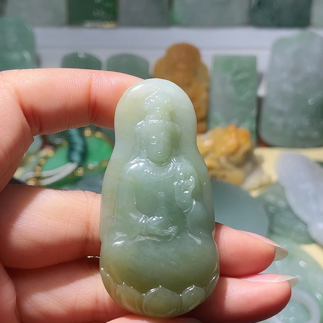 翡翠未镶嵌颈饰天然翡翠