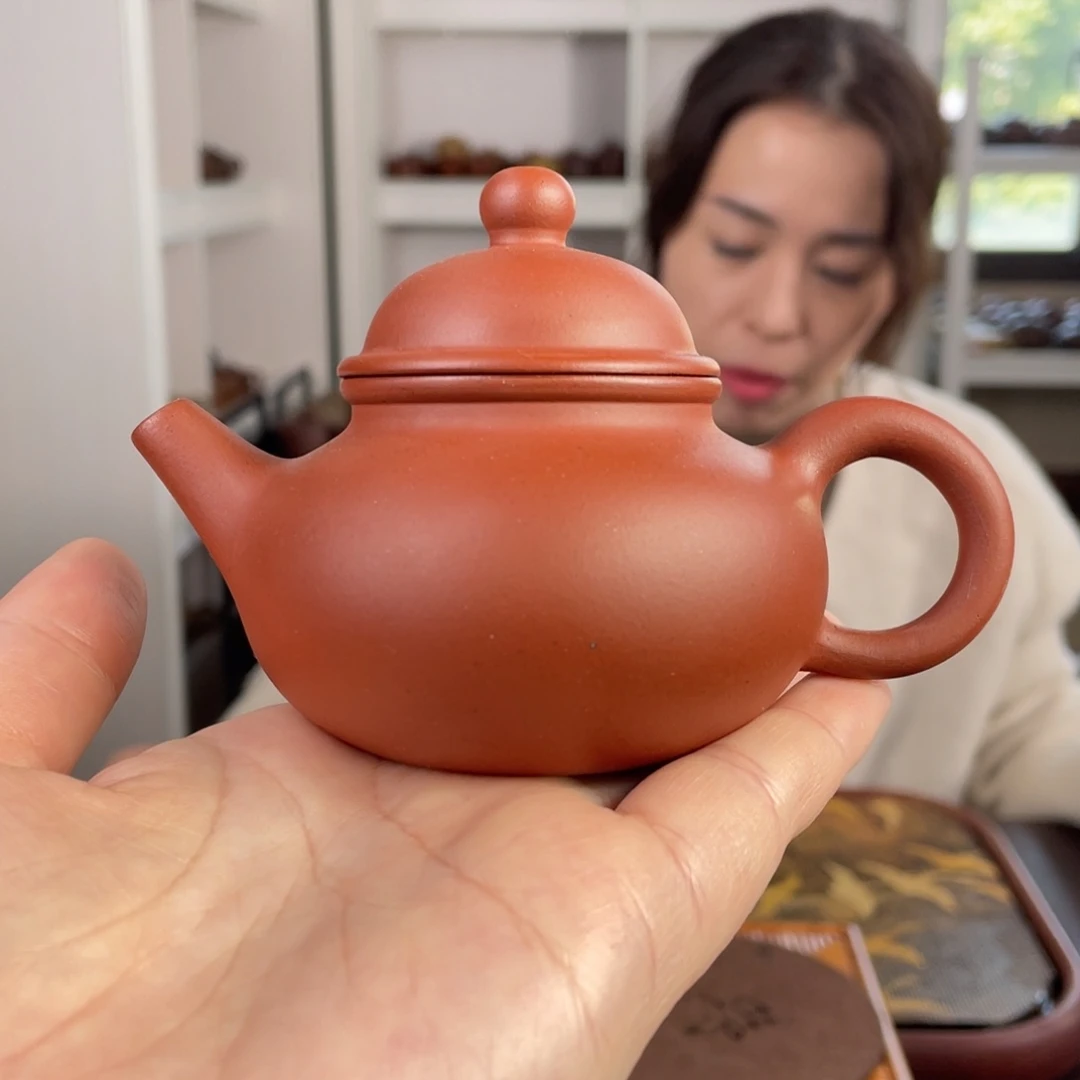 紫砂茶壶红清水容天130cc