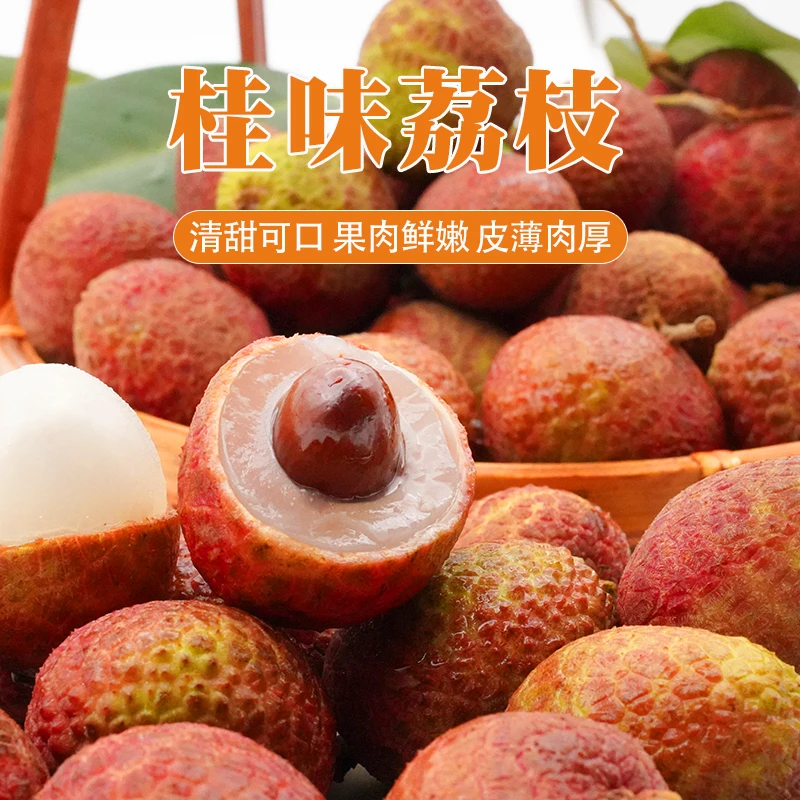 【坏果包赔】海南空运桂花香荔枝净重2.5斤/4.5斤