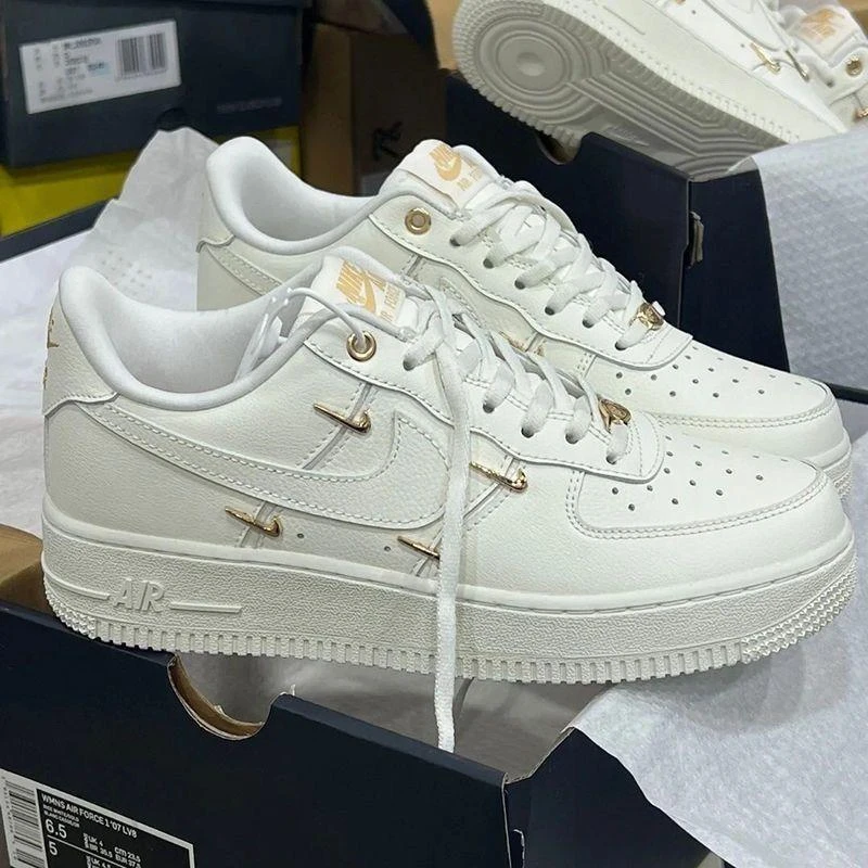 NIke联名央紫蒲田纯原AF1空军一号白金四钩小白鞋男女同款i泫雅白