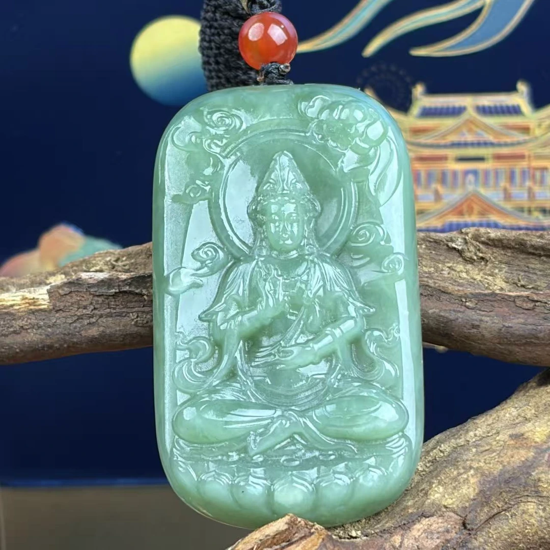 莲花观音玉佩S035