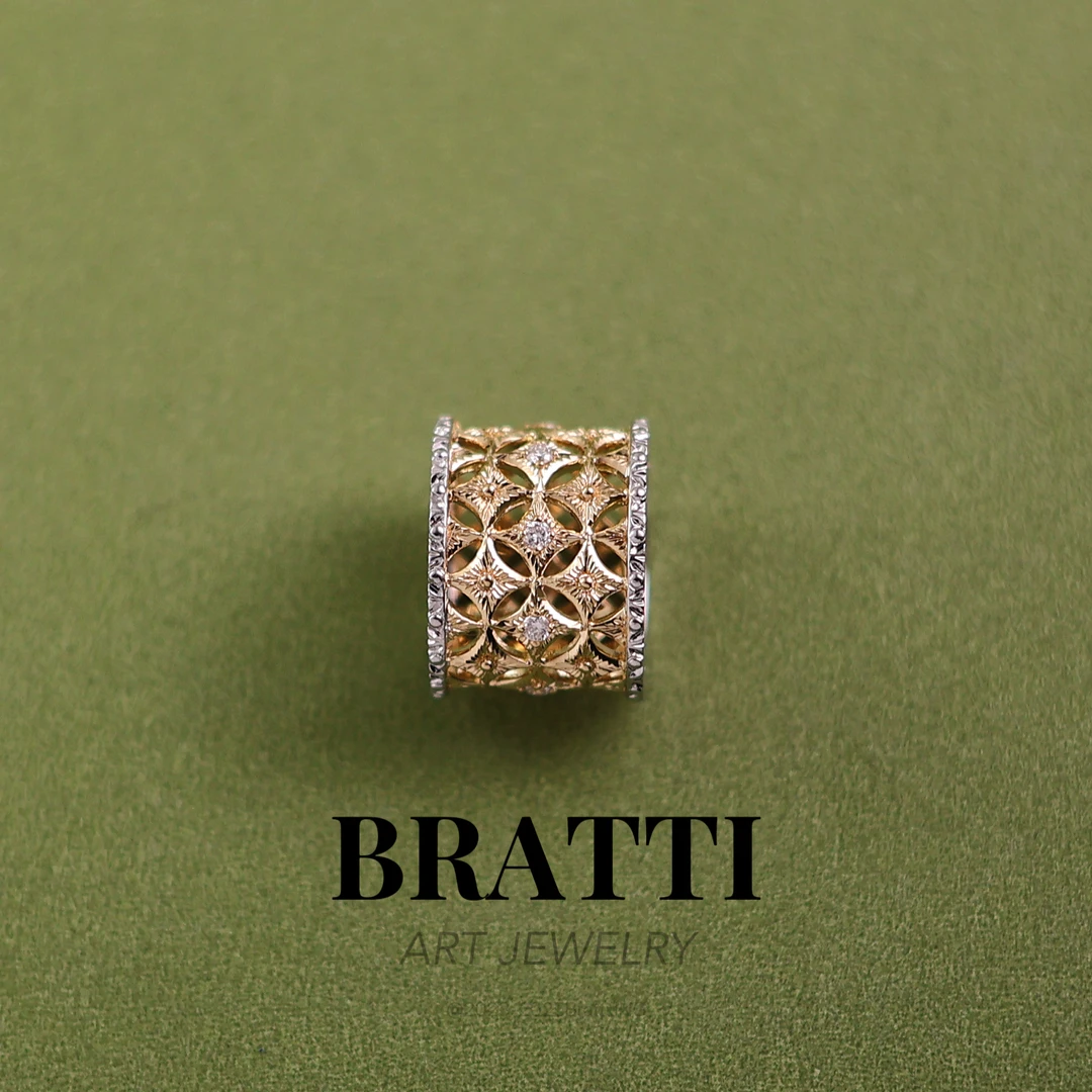 Bratti珠宝18K金“花满游记”钻石路路通吊坠-KD251209