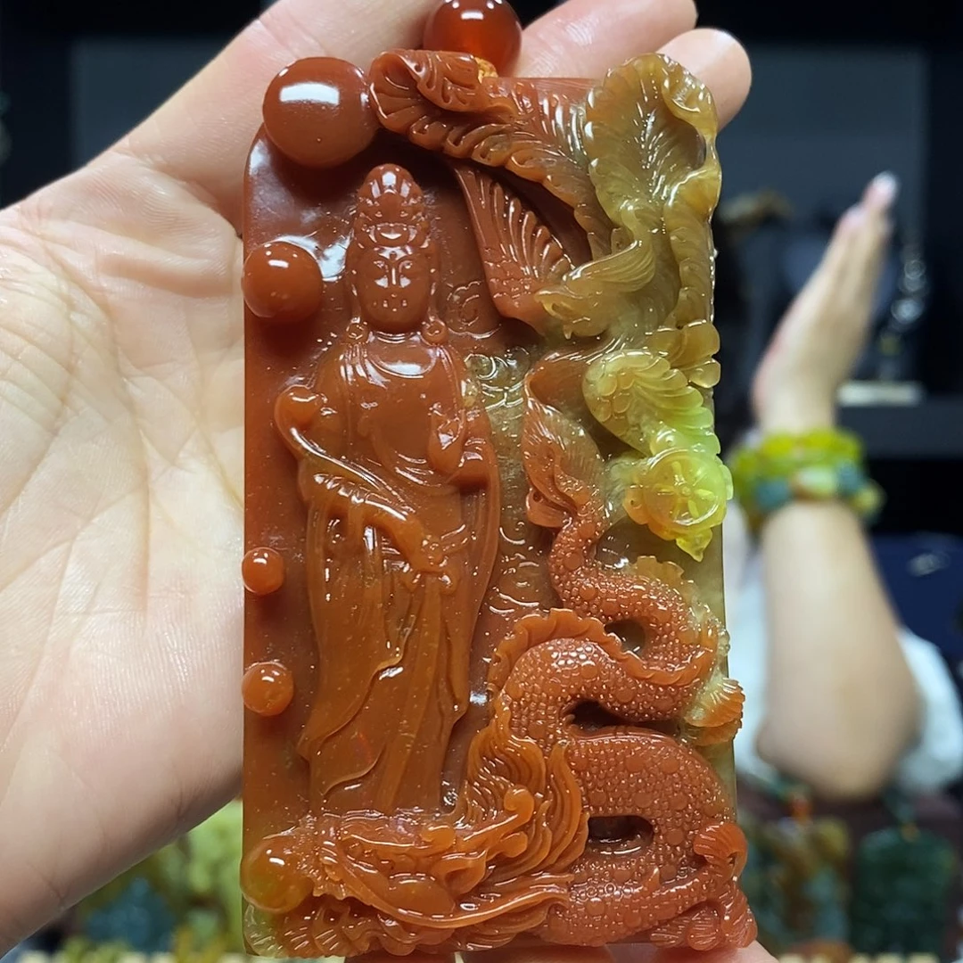 未镶嵌岫玉挂件吊坠