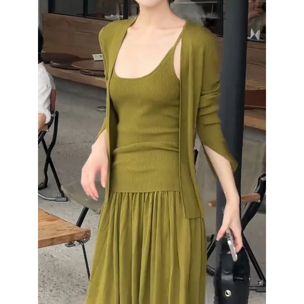 女神感盐系穿搭轻熟套装2025秋法式温柔风气质独特漂亮减龄三件套