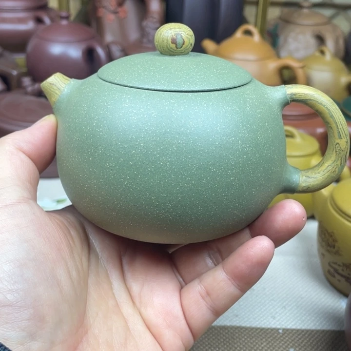 茶壶紫砂紫砂壶豆青砂角泥西施260cc