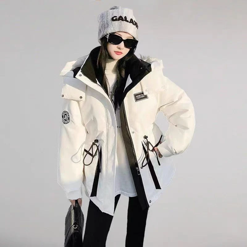 A54#工装派克羽绒服女2024冬季新款女士短款加厚保暖休闲外套