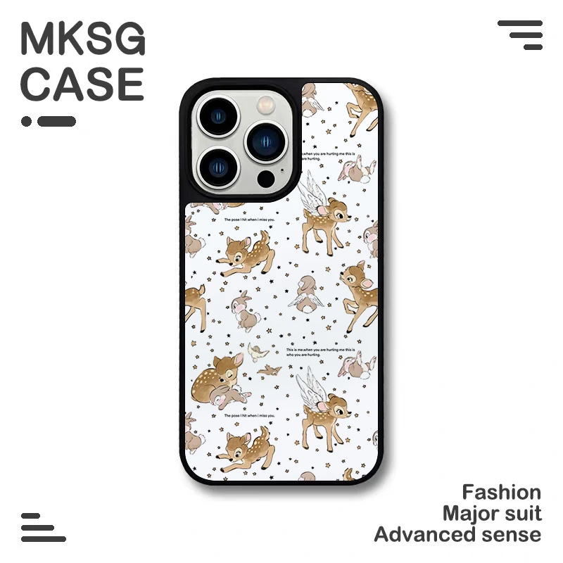 可爱星星小鹿适用苹果16promax手机壳iphone15女新款14132华为p70
