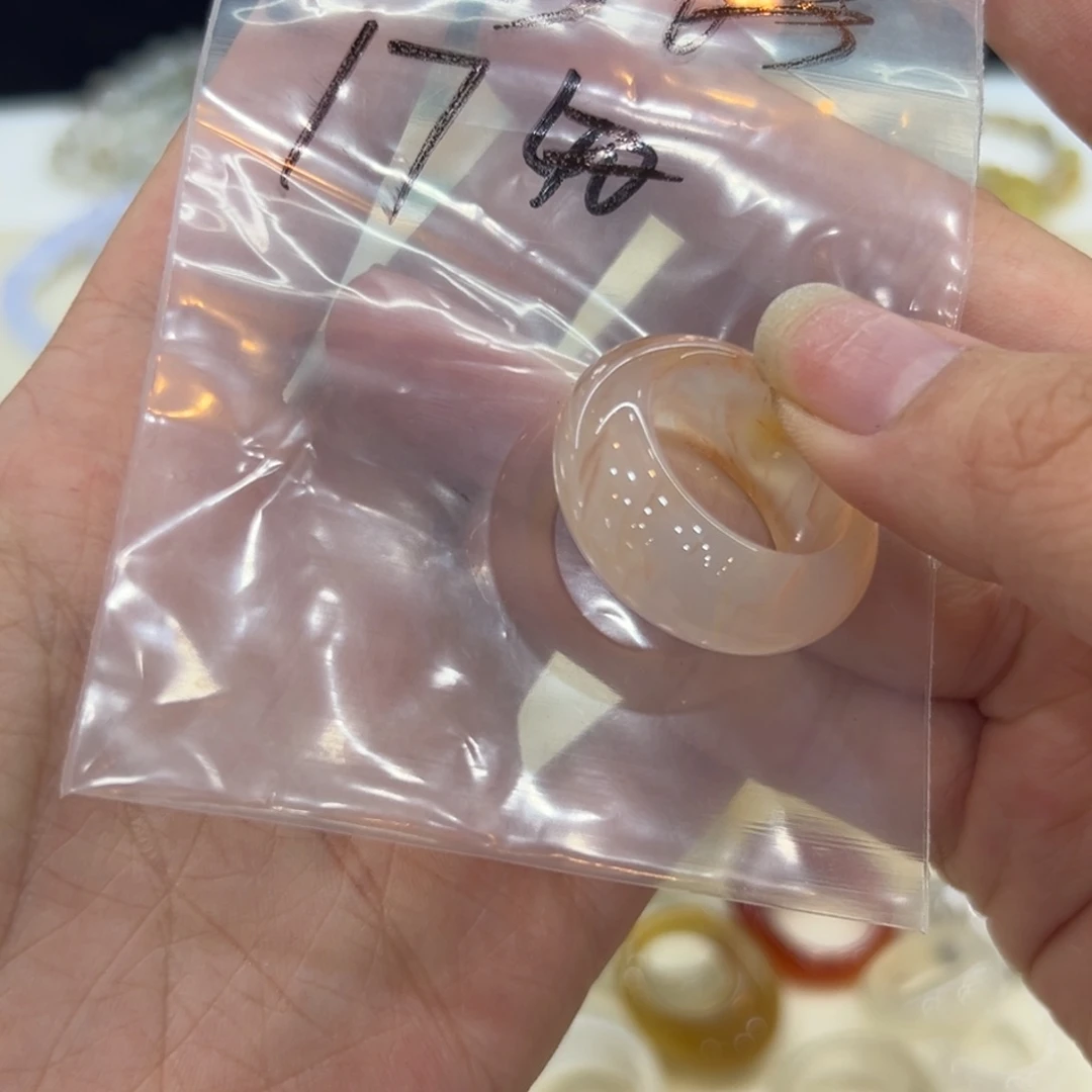 玛瑙/玉髓戒指合金17港20