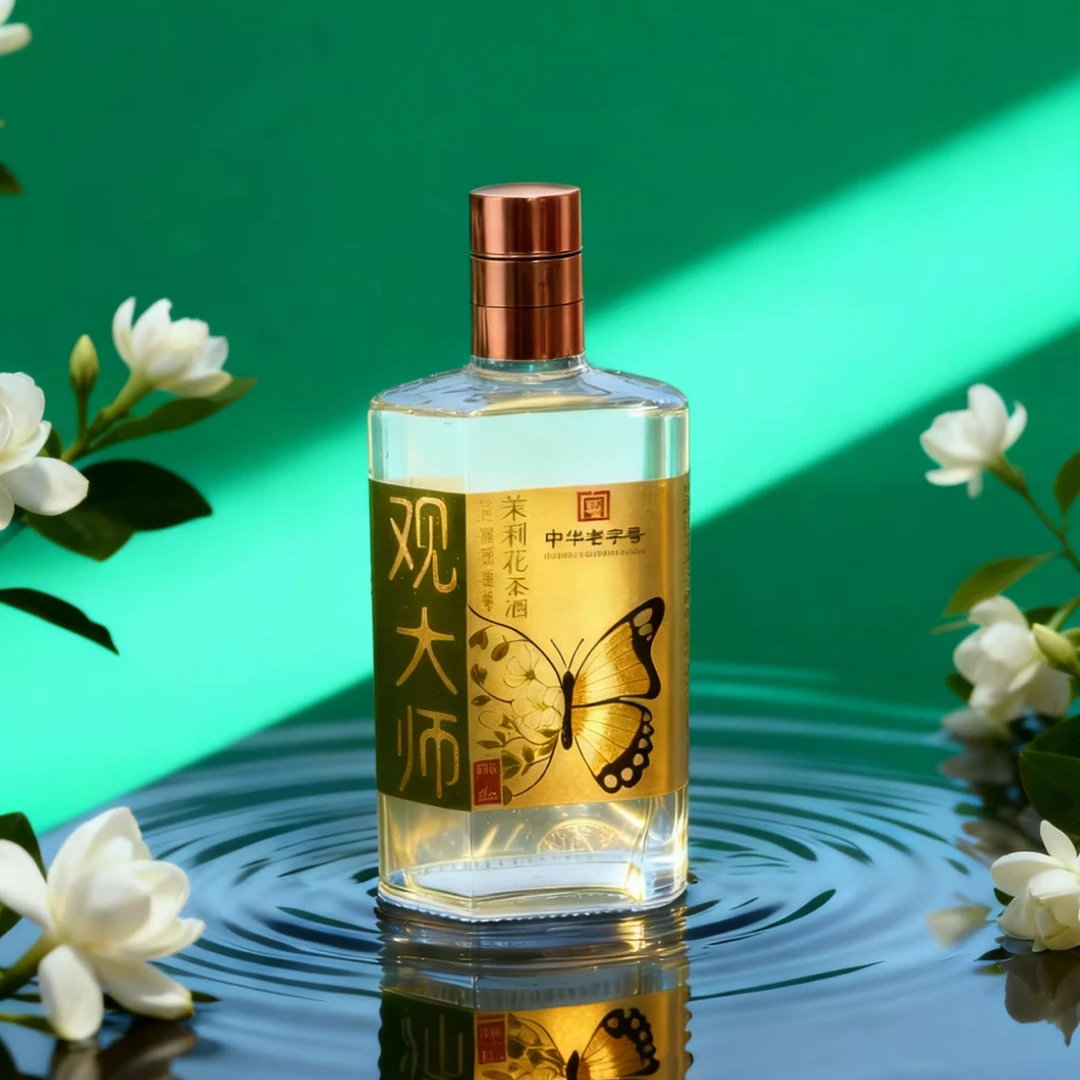 永丰永丰北京二锅头观大师茉莉花茶酒优级酒水42度500