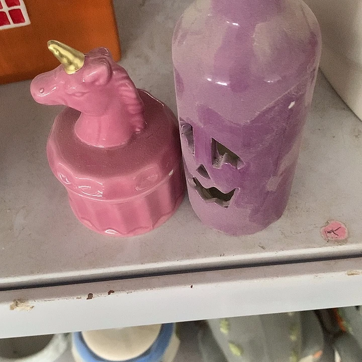 难***ₓ瓷片瑕疵摆件，满脑子都是