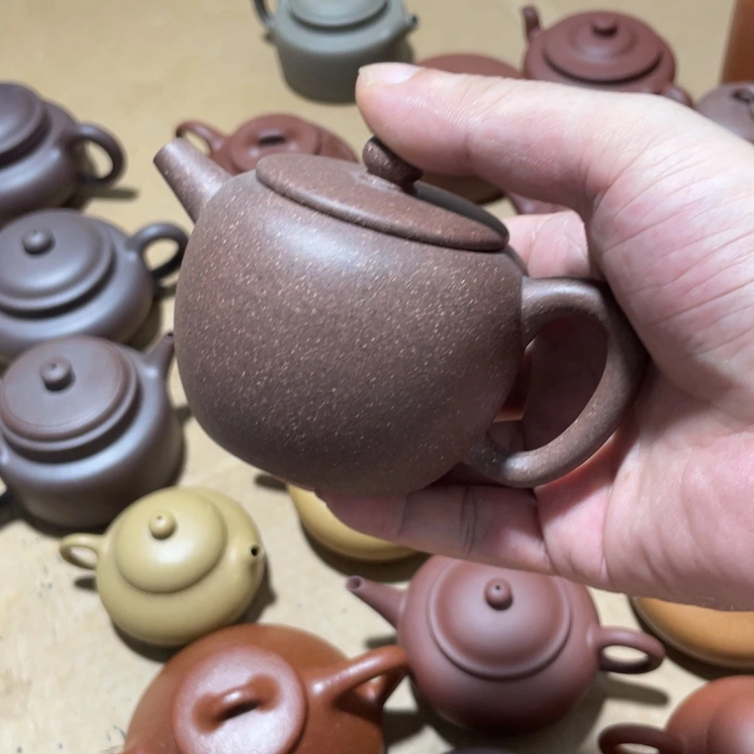 汤***圆茶壶红泥共生紫泥