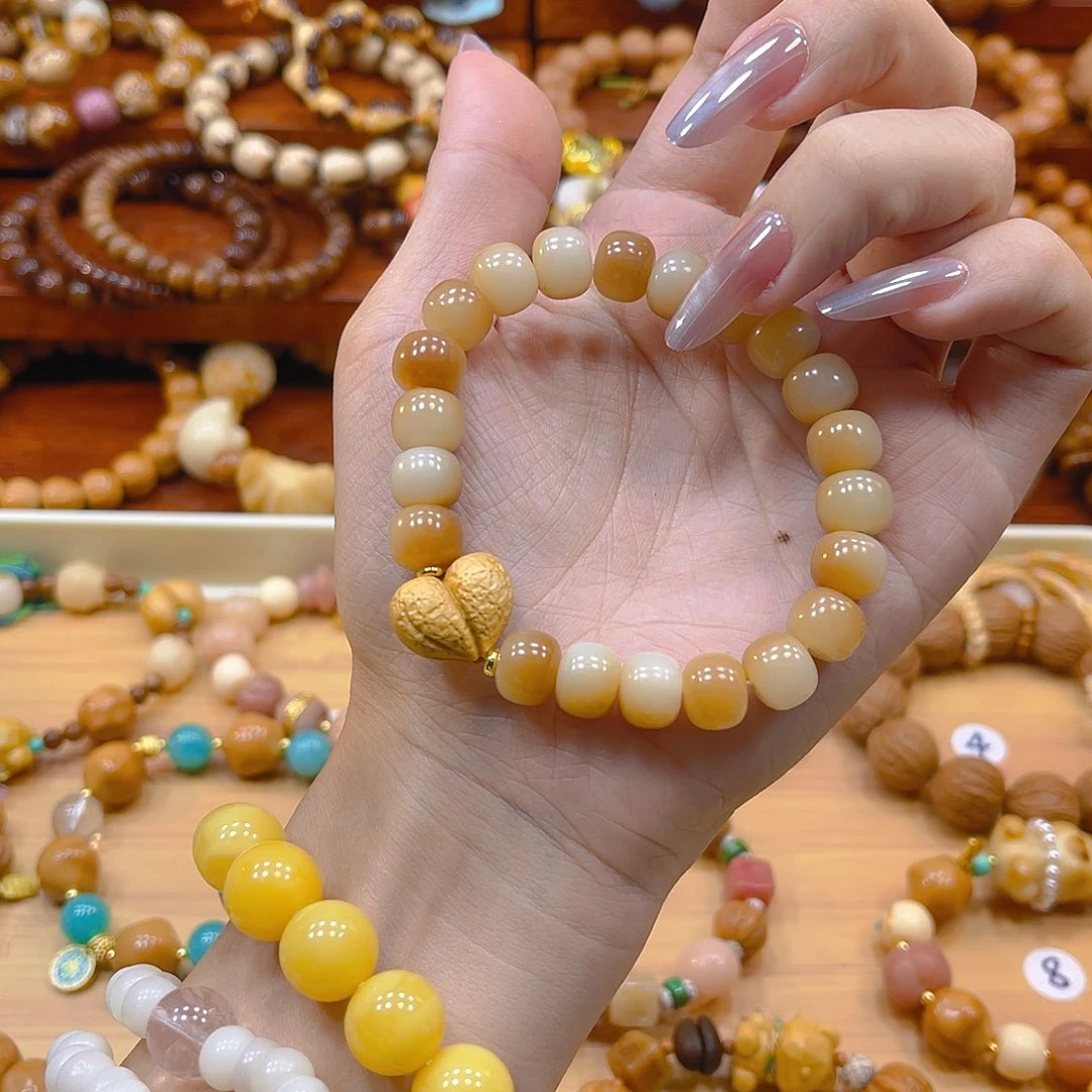 核桃手串/手链檀木爱心菩提手串