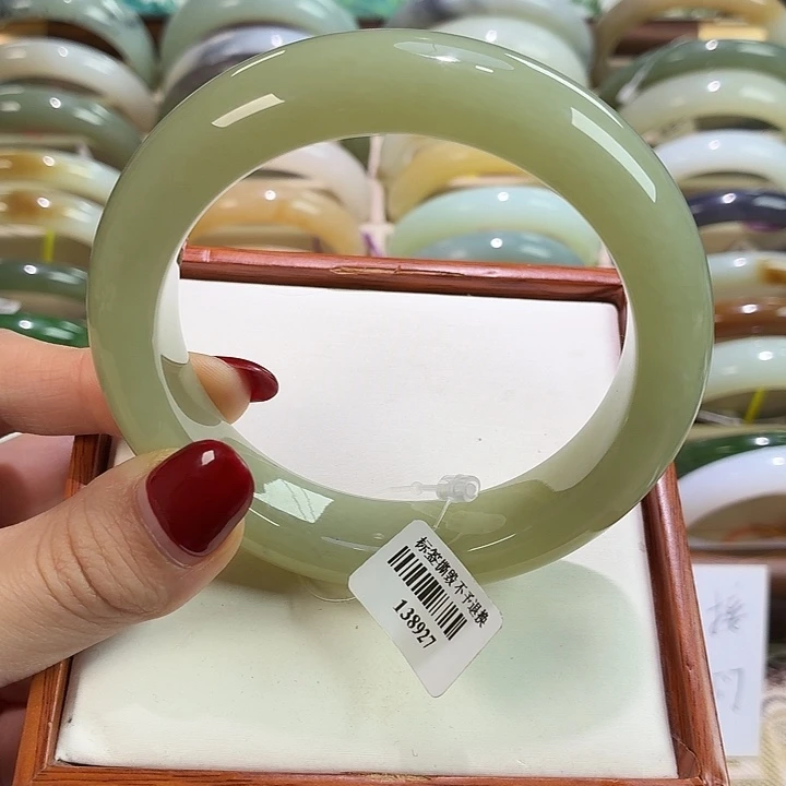 和田玉未镶嵌手镯链接3 64 65