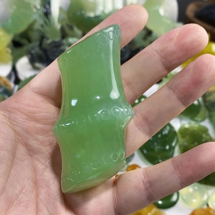 未镶嵌岫玉手把件