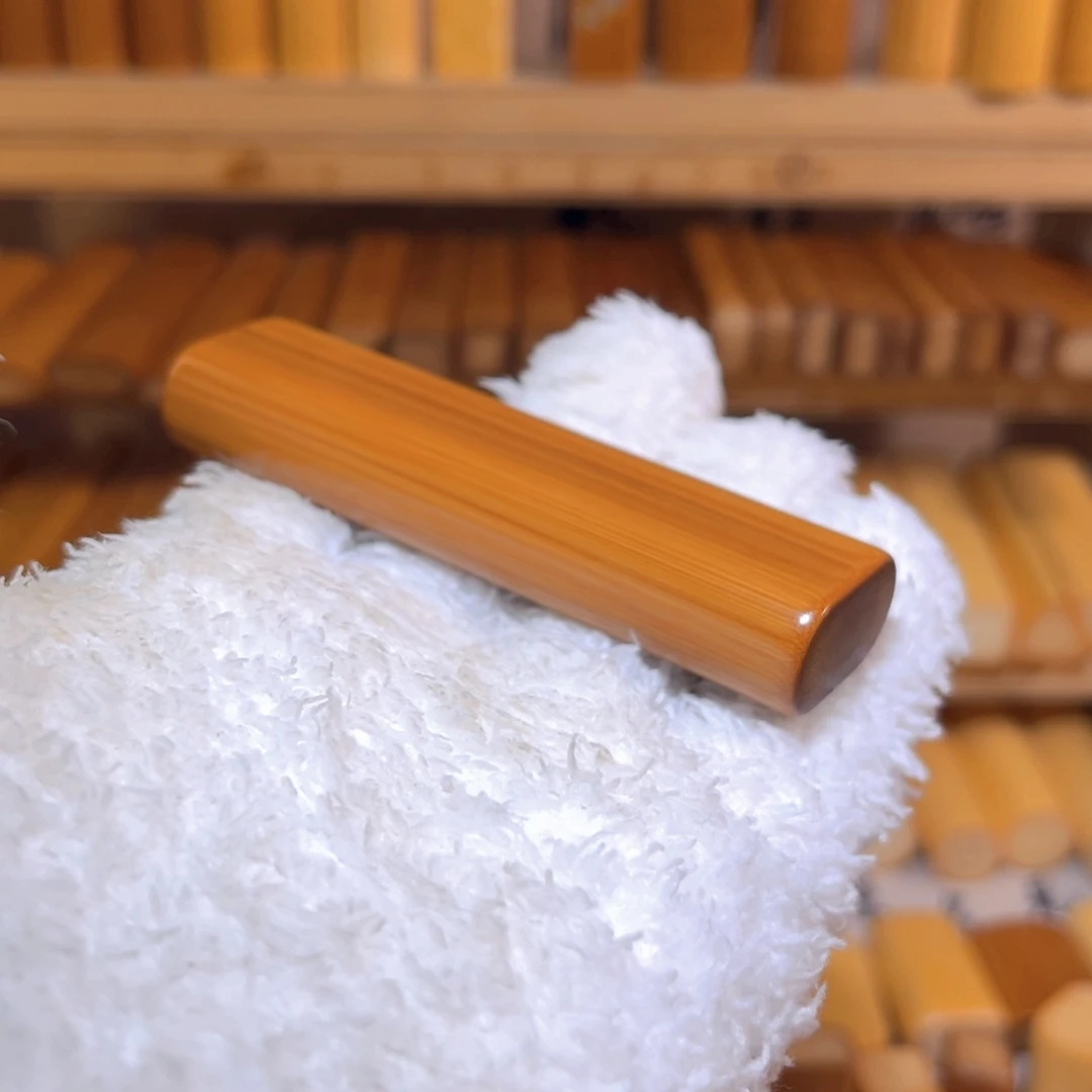 竹玉*厚椭扁一物一拍实心竹