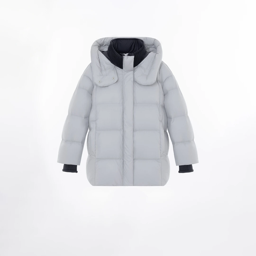 几里与麻（蓝调时刻）撞色超软云朵羽绒服 衣长81 胸围145 2111142