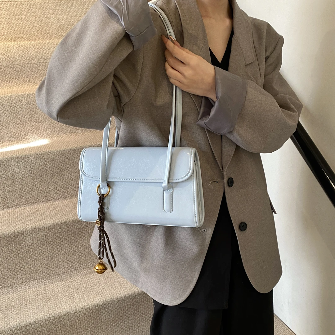 韩系多巴胺腋下包糖果马卡龙时尚洋气包包女小众设计师款简约包