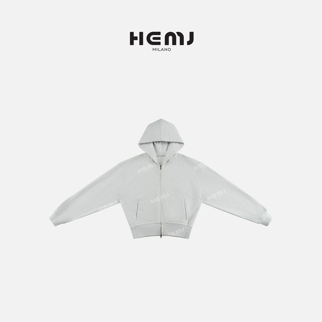 HEMJ 和梦洁“休闲派”25年新款时尚连帽卫衣百搭外套 MD1A0031