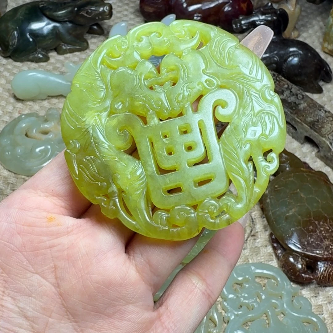 白玉菩提吊坠挂件