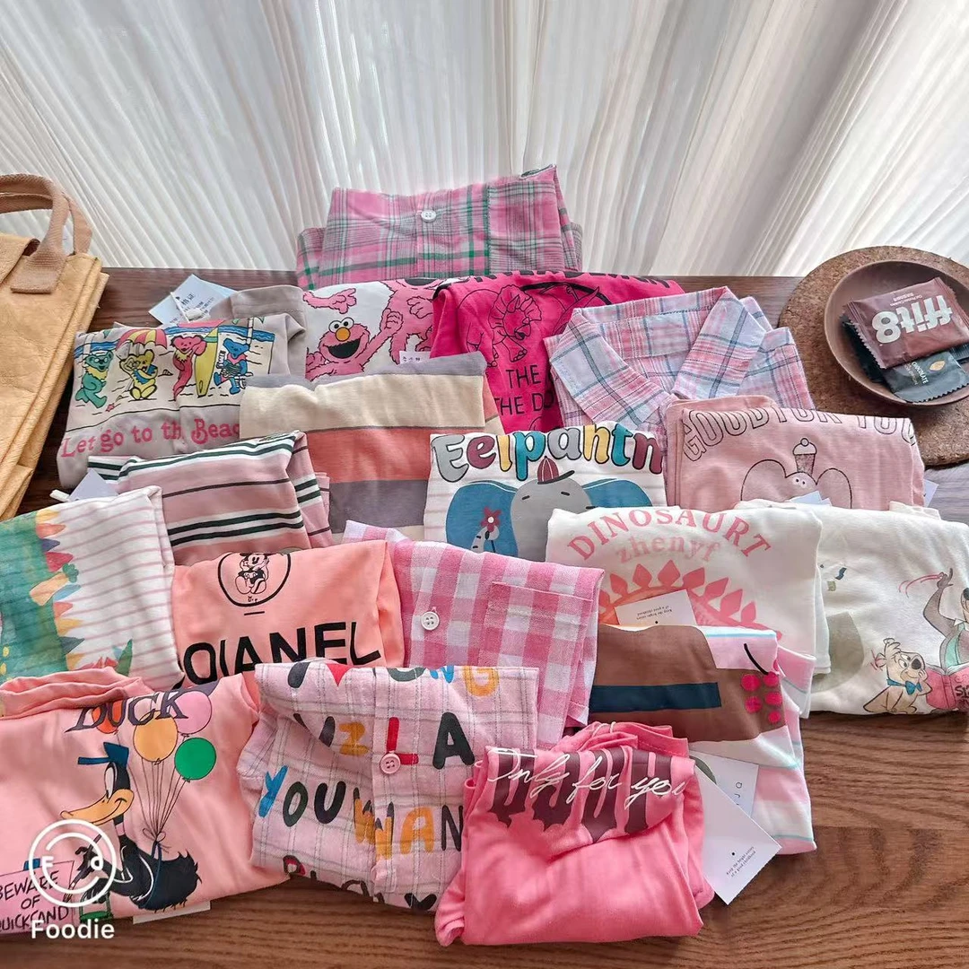 【季末清版福袋 R166】25年男女童粉色系夏季清版短袖上衣五件组合