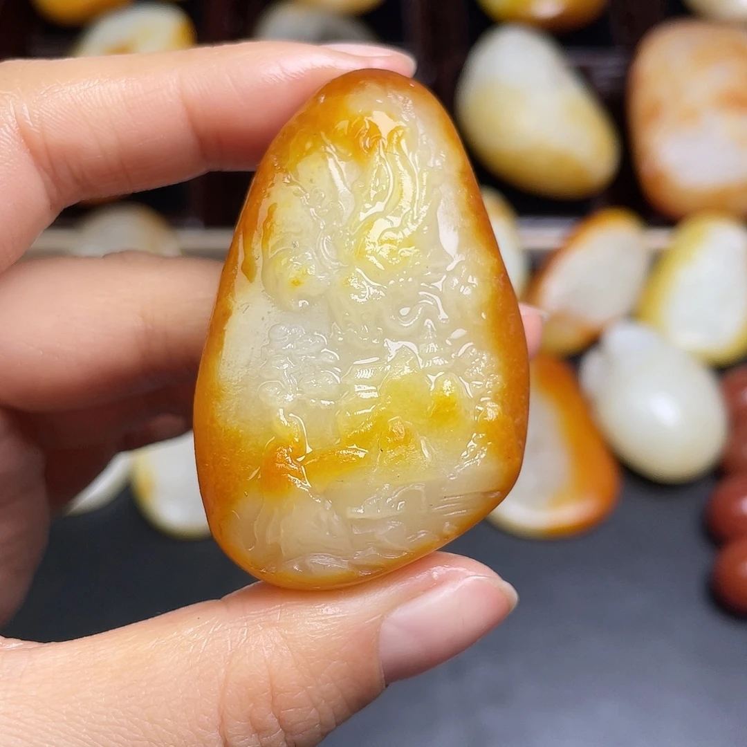 和田玉未镶嵌挂件