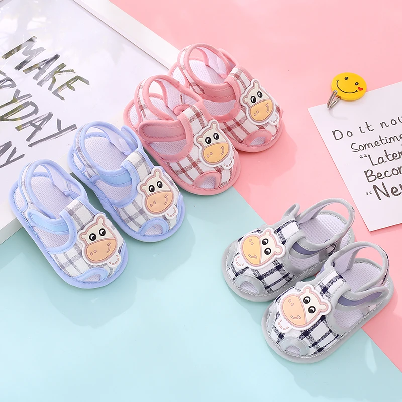 趣尔熊【断码凉鞋】0-6个月夏季男女宝宝步前鞋软底防滑防掉凉鞋