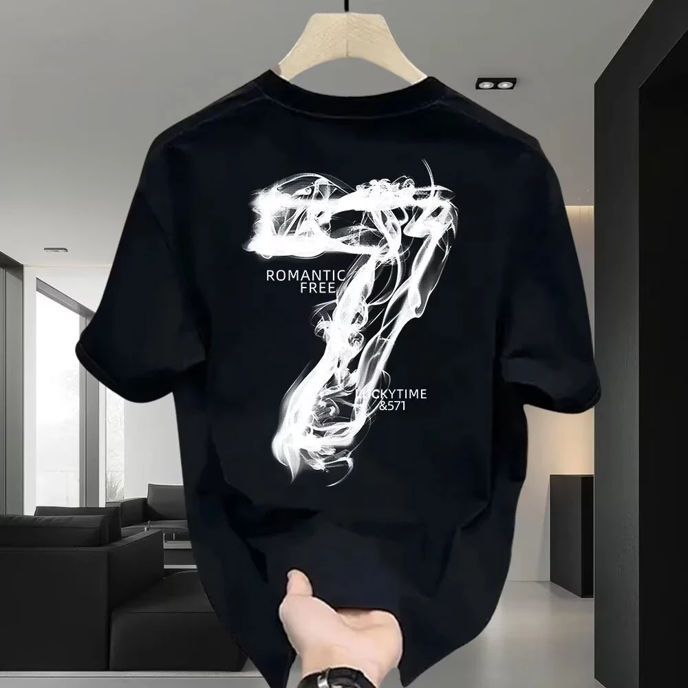 仓石一树美式潮牌短袖t恤男夏季新款宽松ins圆领情侣款半袖上衣服