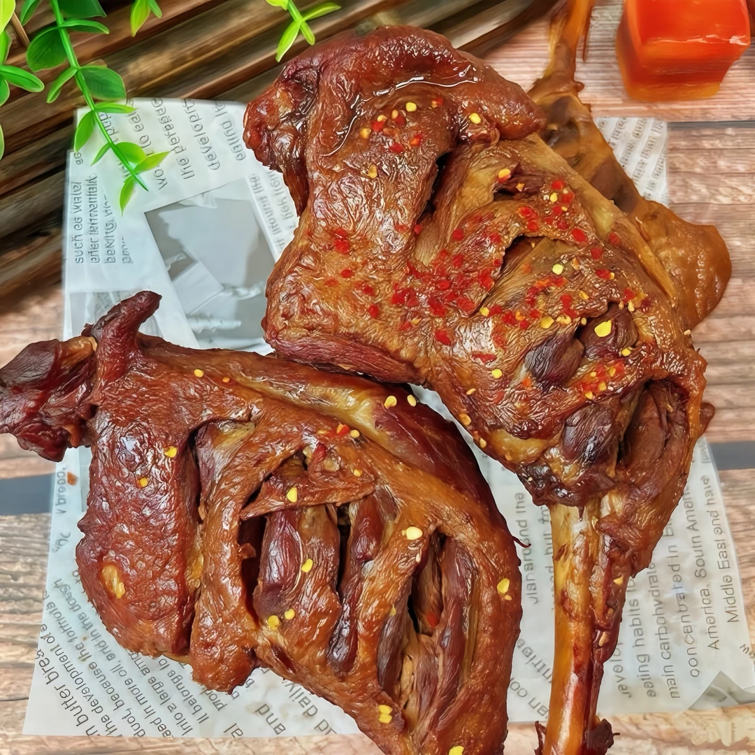 松雅仙都香辣大鸭腿烧烤卤味爆辣鸭腿开袋即食夜宵追剧熟食卤味