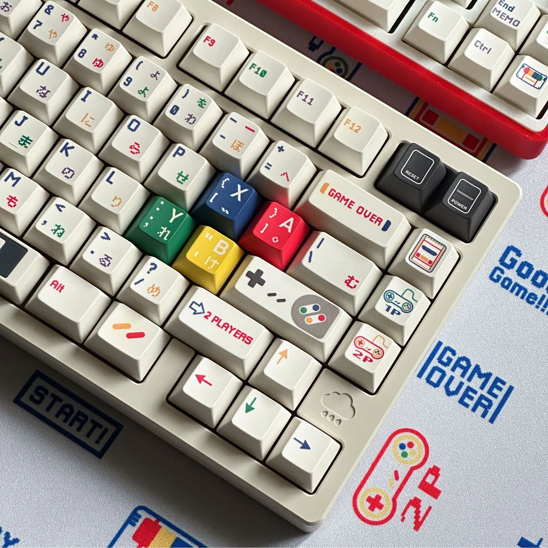 FBB游戏机主题键帽SFC红白机NGC高颜值复古风1.7mm加厚客制化键盘