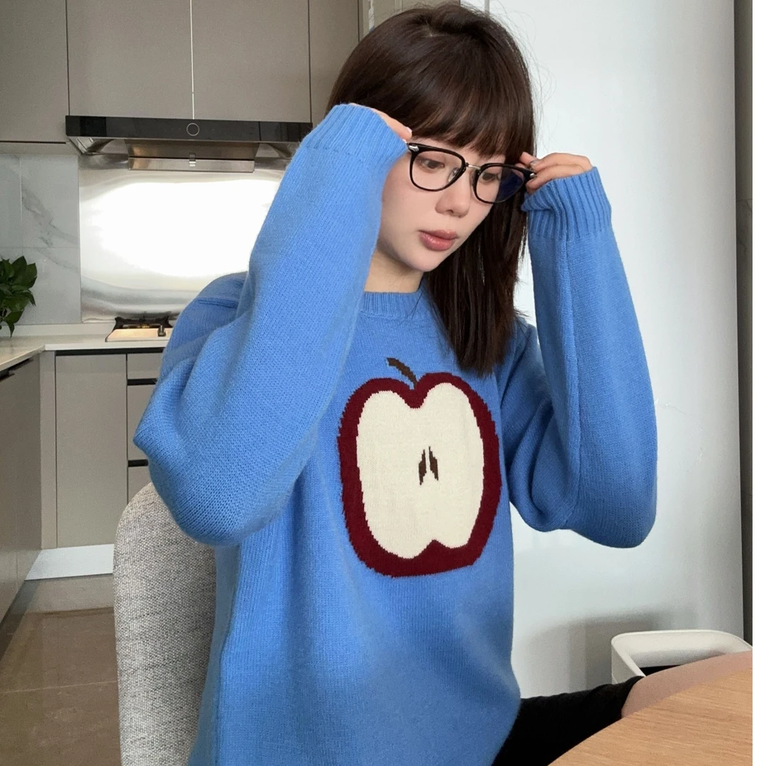 SEVENFUOO-【奶油苹果】毛衣